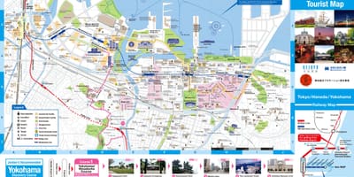 Mapa Yokohami atrakcije